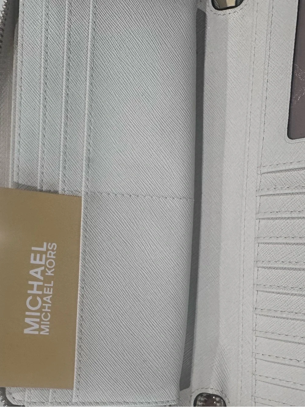 Michael Kors Light Taupe Signature MK Tote with Matching Wristlet